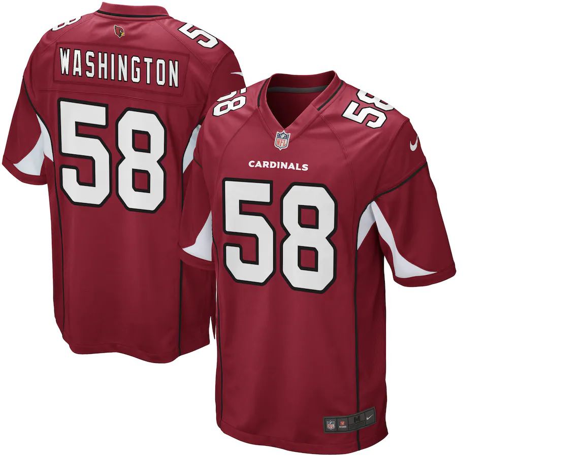 Men Arizona Cardinals 58 Daryl Washington Nike Cardinal Game NFL Jersey